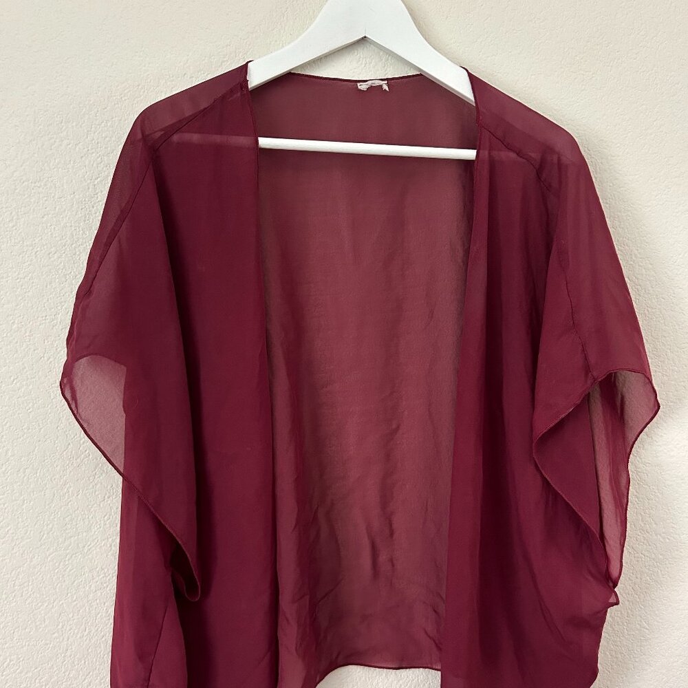 Maroon Shawl/Cover-up
